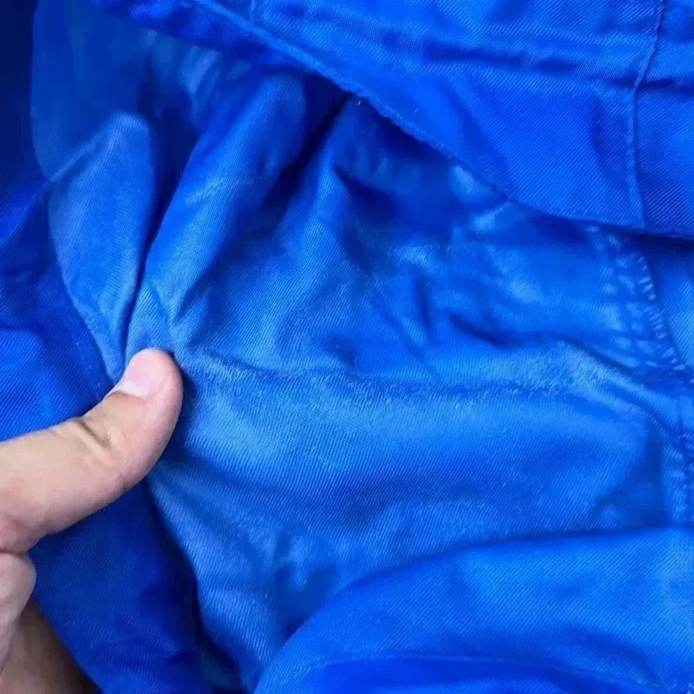 Vintage Marlboro Windbreaker Jacket Blue Full Zip Hooded Men’s - Picture 12 of 12